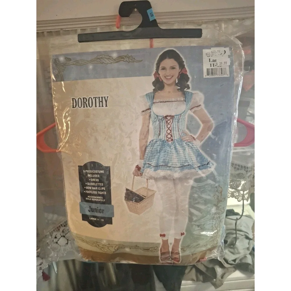 Dorothy Halloween Costume Junior Large 11-13 Dress The Wizard Of Oz Wicked